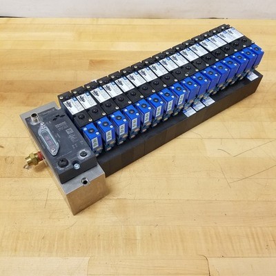 MAC Valves 92B-AAB-CJ1-DM-DDAP-1DR w/ MURR MMM-E DO16, Art-55205 Manifold Module