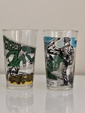 🔥 The Green Hornet Drinking Glasses 🔥 Van Williams Bruce Lee 1966 Greenway