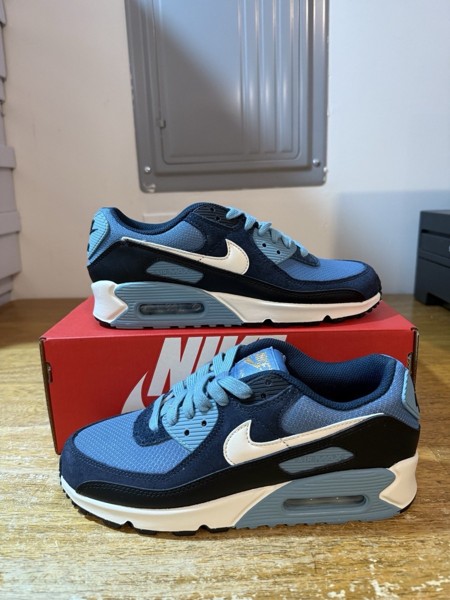 Men's Size 8-New Nike Air Max 90 PRM Armory Navy FZ9895-400 Fast