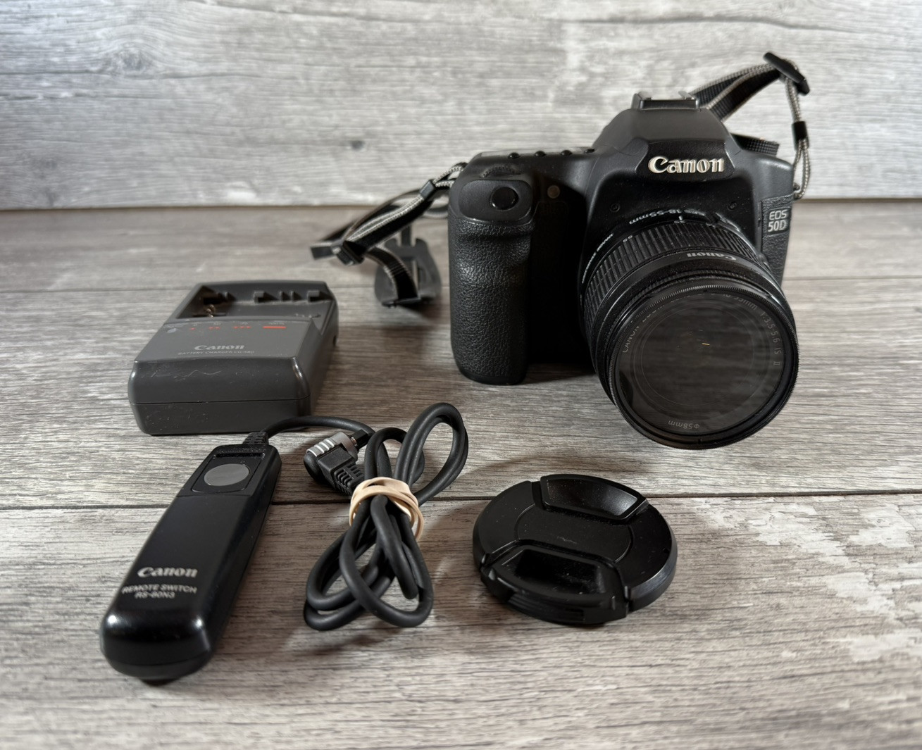 Canon EOS 50D 15.1MP Digital SLR Camera & Canon Zoom Lens EF-S 18-55mm 1:3.5-5.6