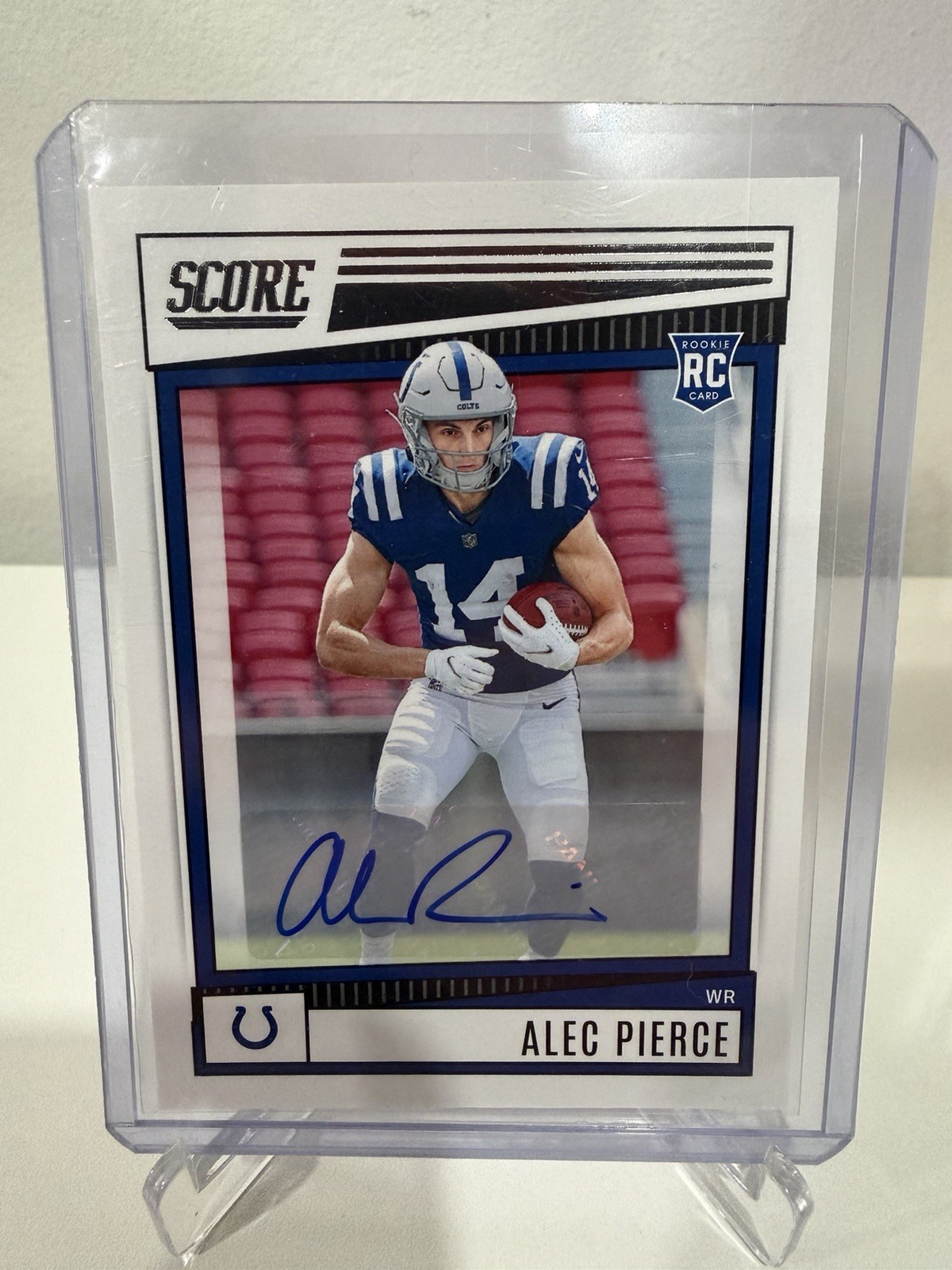 2022 Score - Rookies Alec Pierce #386 Signatures (AU, RC)