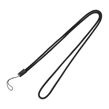 uxcell Nylon Woven Lanyards, 18 Inches Round Neck String, 1 Pcs Medium, Black