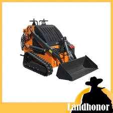Landhonor New Mini Skid Steer 23HP Compact Track Loader Hydraulic Guided Drive
