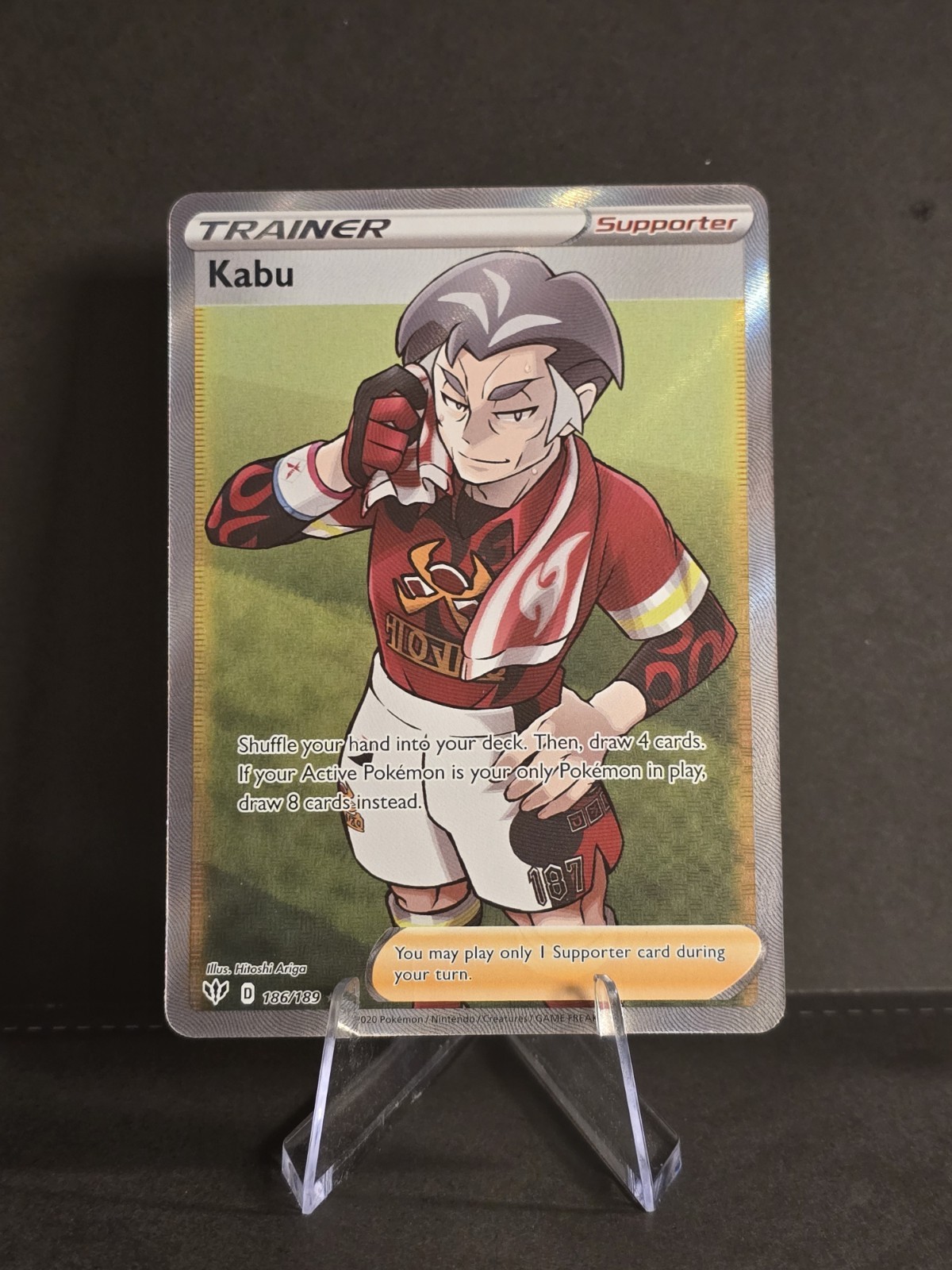 Kabu 186/189 Full Art Ultra Rare - Darkness Ablaze DAB Pokemon NM