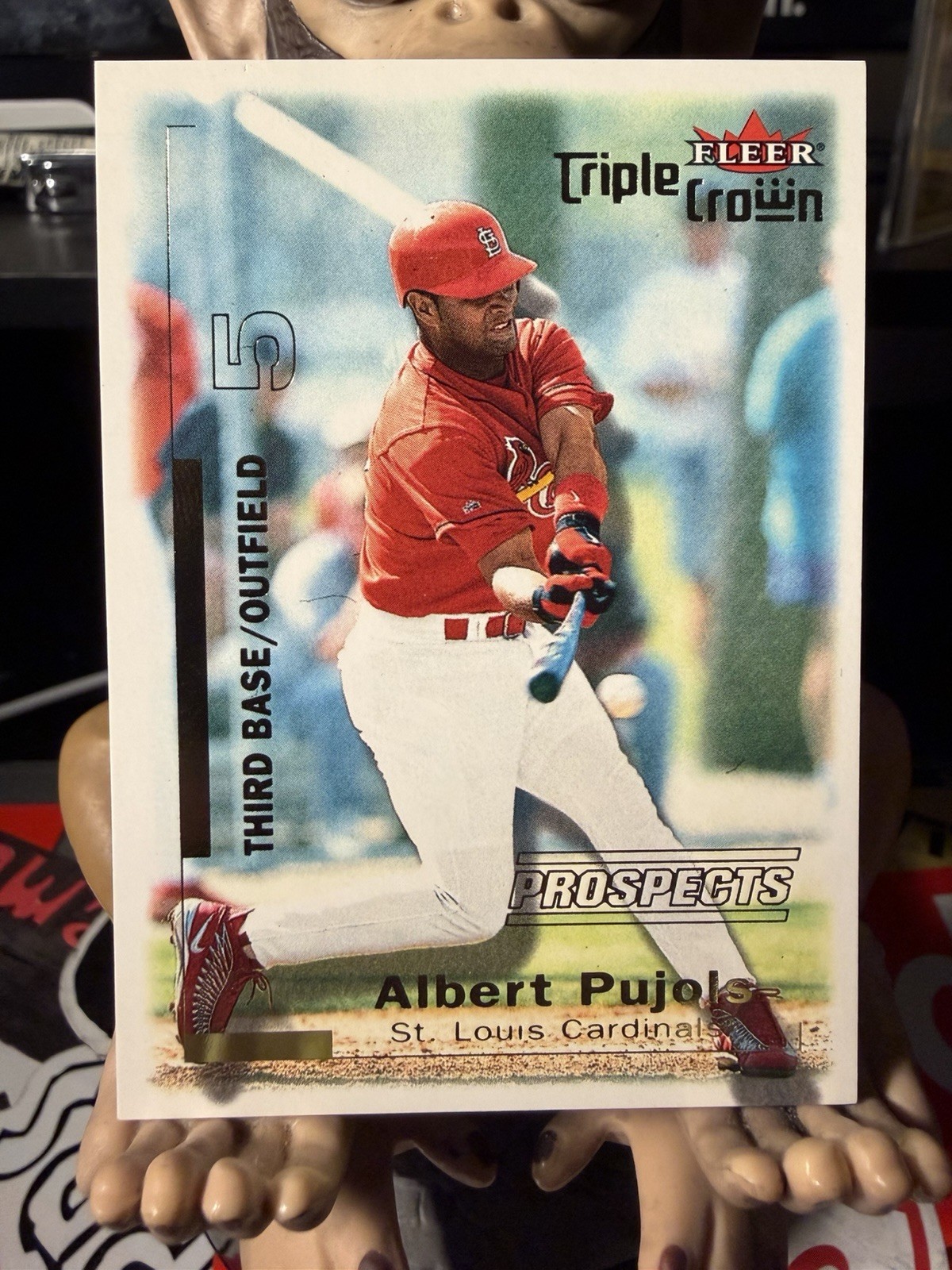 2001 Fleer Triple Crown #309 Albert Pujols/2999 RC St. Louis Cardinals