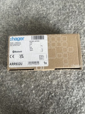 :Hager RCBO-AFDD 32A 30mA Typ A ARR932U Brandneu