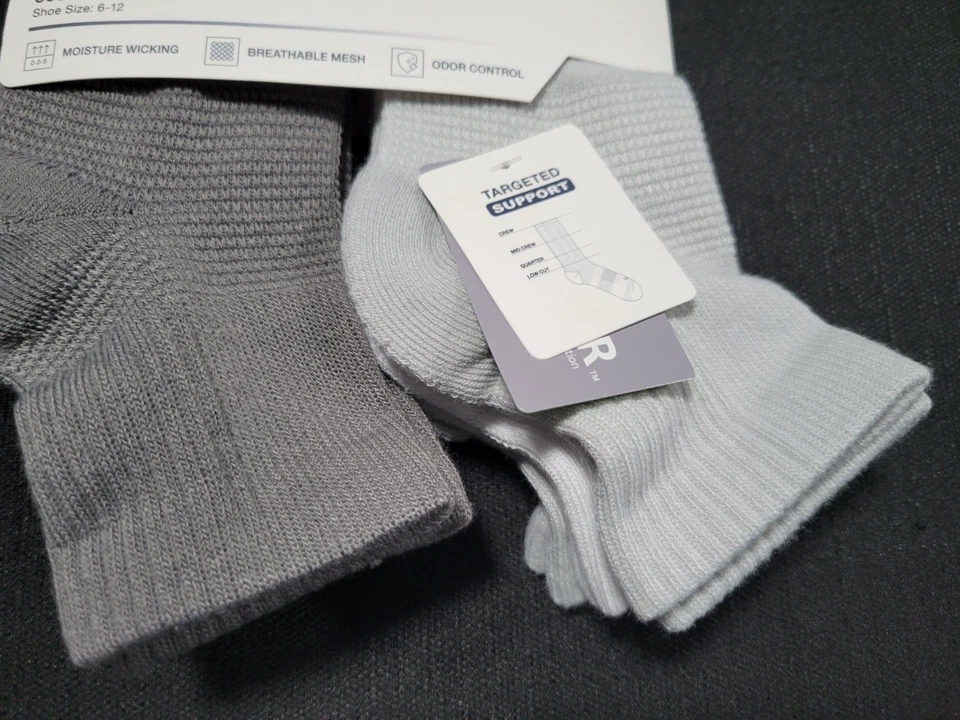 Calcetines de malla transpirable con soporte para control de olores acolchados Gap para hombre talla 6-12 Foto 2 de 4