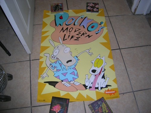 ROCKO'S MODERN LIFE POSTER VINTAGE LICENSED O.S.P NICKELDEON CARTOON 1993