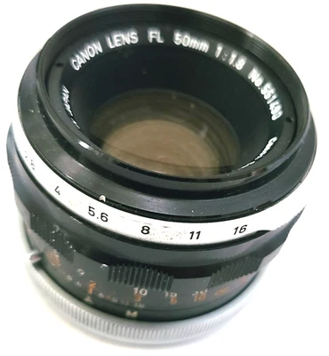 Canon FL 50mm f/1.8 MF Lens No. 551490 VG - Image 1 of 4