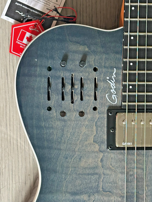 Godin A6 Ultra - Denim Blue Flame with bag | eBay