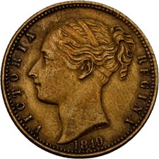 Great Britain Victoria Visit to Ireland 1849 3.5g Original Coin #LYS242