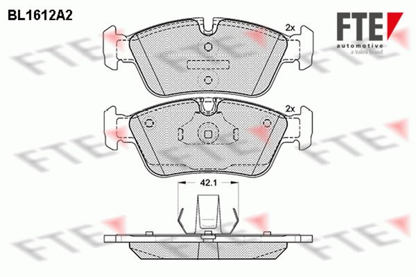 FTE Bremsbelagsatz Scheibenbremse 9010247 FüR BMW 3Er E46 Touring E36 Z3 Z4 E85-image
