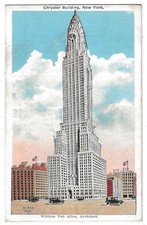 New York City c1930 Art Deco Chrysler Building, William Van Alen, architect
