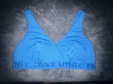 New With Tags Savage X Fenty Women's Low Impact Sports Bra Size 3X Teal Blue