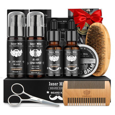 Beard Kit for Men Grooming and Care: with Beard Shampoo  Conditioner Oil and Ba