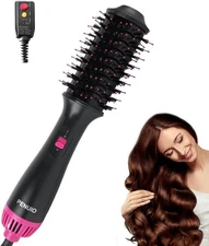 Hair Dryer Brush 4-in-1 1000W Ceramic Titanium Oval Barrel
