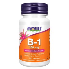 NOW FOODS Vitamin B-1 100 mg 100 Tablets