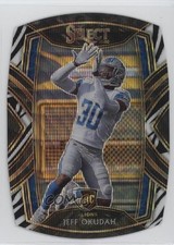2020 Panini Select Club Level Zebra Prizm Die-Cut Jeff Okudah #286 v9t