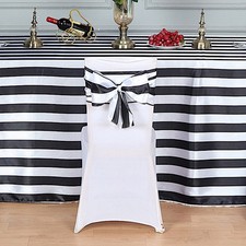 50 Satin Stripe Chair Sashes Wedding Party Event Ceremony Decorations Wholesale