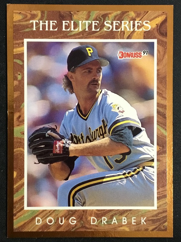 1991 Donruss #5 Doug Drabek Pittsburgh Pirates The Elite Series /10000 MINT