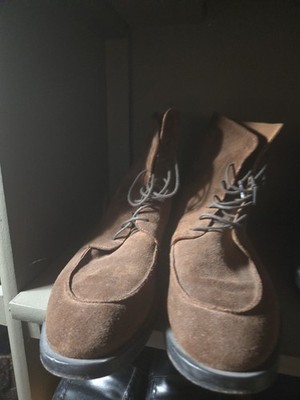 Luxury Suede Boot  By Elai Maurizi In Brown Men Must Have In Very Good Condition