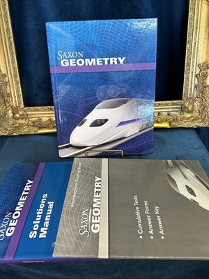 Saxon Geometry Homeschool Kit Text Solutions Homeschool Testing Book