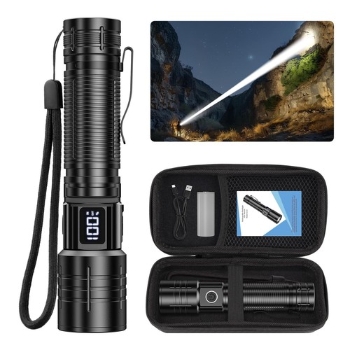 Flashlights High Lumens Rechargeable 20,000LM Super Bright LED Flashlight wit...