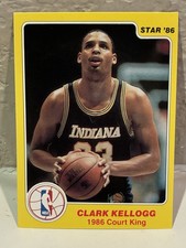 1986 Star Court Kings #19 Clark Kellogg Indiana Pacers EX B