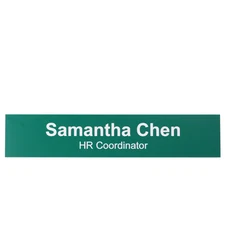 NAME PLATE for office desk or door sign / plaque - personalized by Lasercrafting