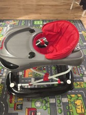 Baby Walker, Adjustable High, Foldable With Tray For Toys