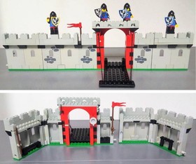 LEGO 6061 Siege Tower Crusaders Black Falcons Castle Minifigures