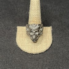 9.25 Sterling Silver, Skull Band, Size 11