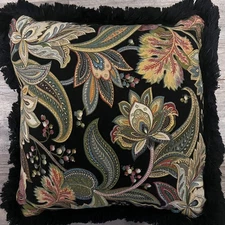 Throw Pillow Bold Flower Design On Black Background By Biltmore For Belk