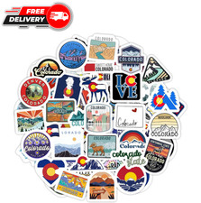 100Pcs Colorado Stickers for Water Bottle and Laptop - Colorado Party Supplies 