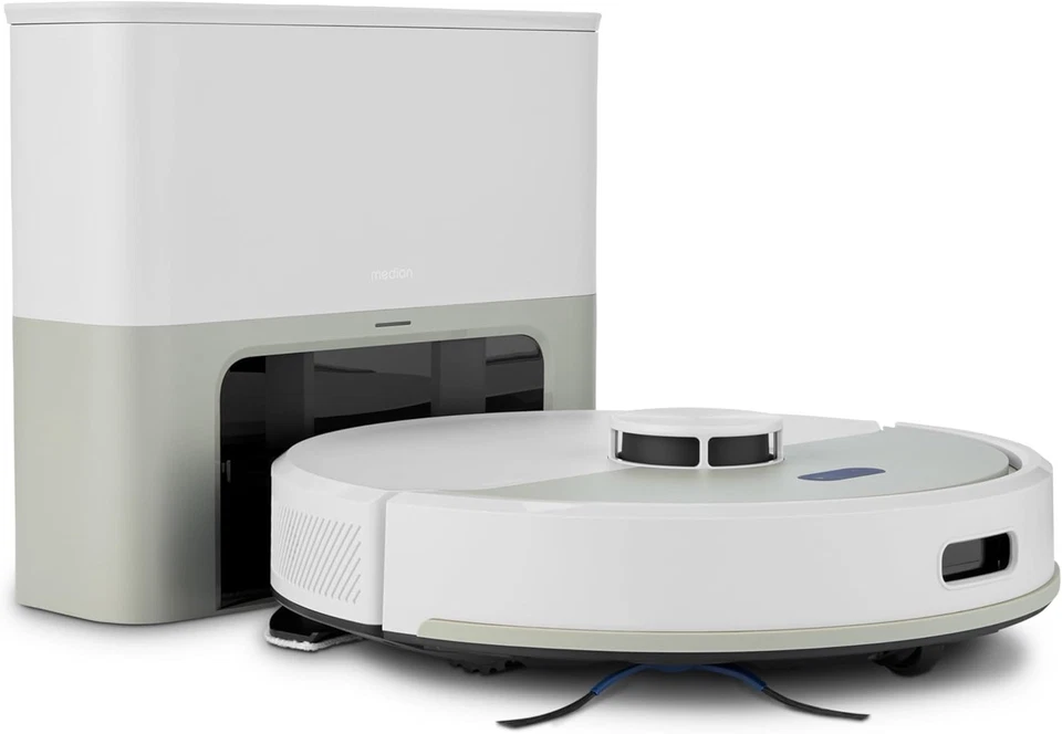 MEDION Saugroboter mit Absaugstation und Wischfunktion X22 SW+ Lasernavigation - Bild 3 von 4