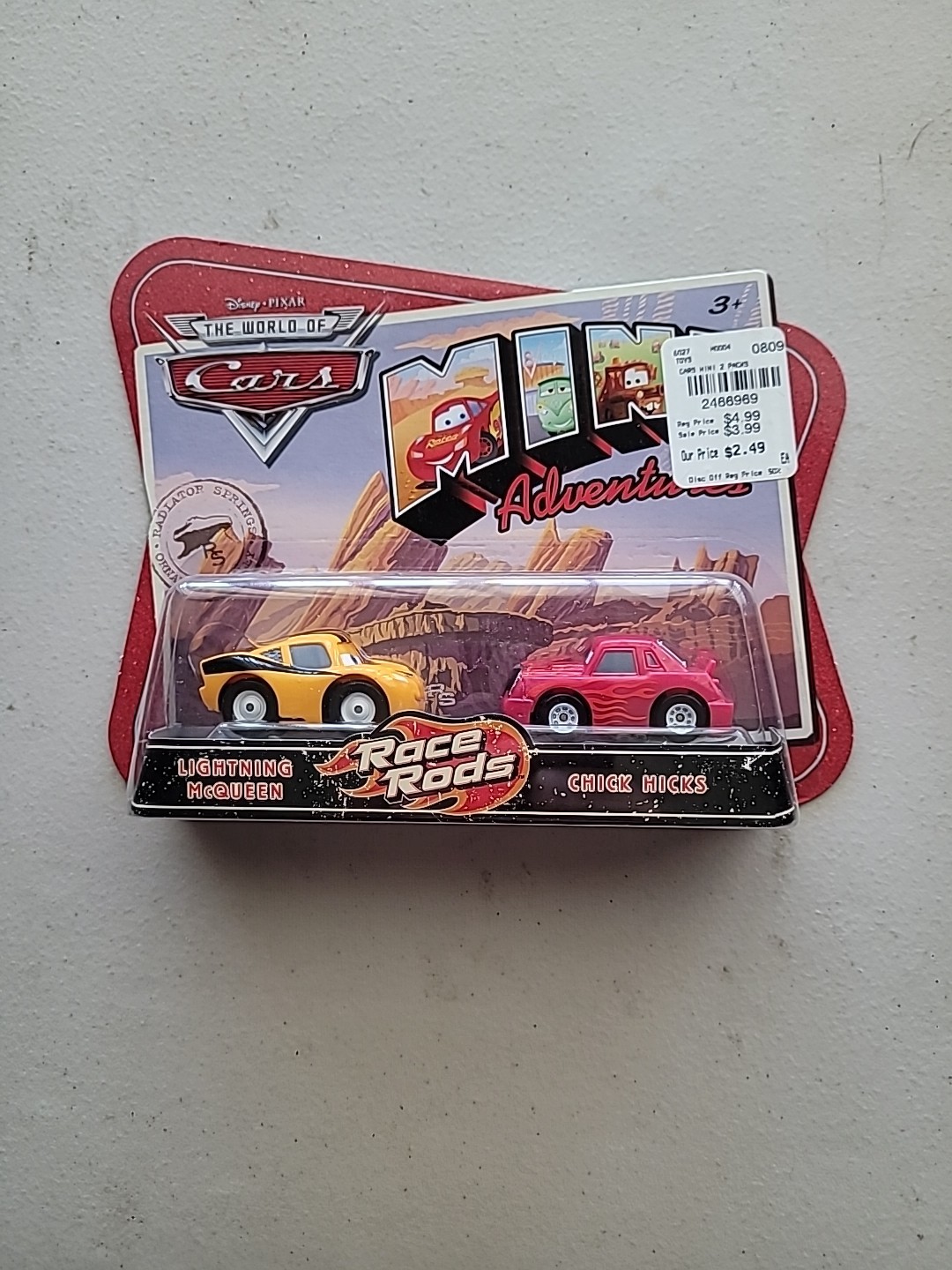 Disney Pixar Cars World Mini Adventures Lightning McQueen Chicks Hicks