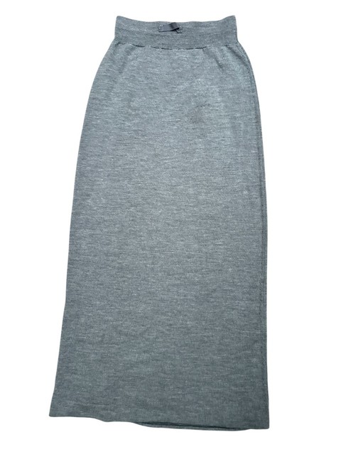Martin Margiela FW 1996 Grey Pure Wool Maxi Skirt Size L