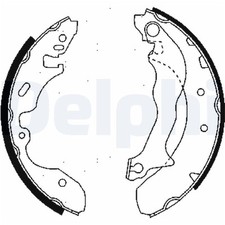 Delphi Bremsbacken hinten für Ford Mondeo