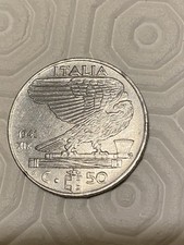 Moneta 50 centesimi 1941 Italia Vittorio Emanuele III