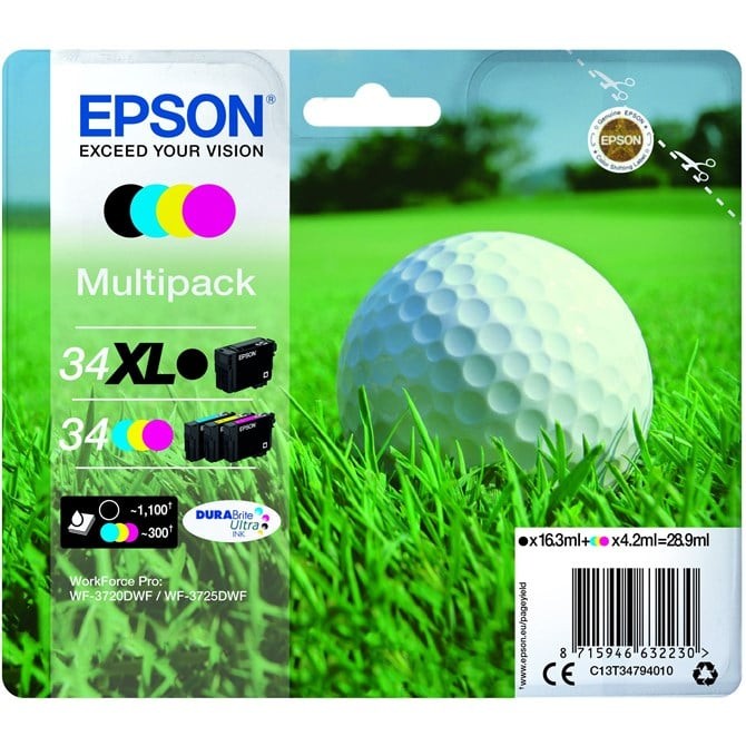 Epson C13t34794010/34Xl Ink Cartridge Multi Pack Bk.c.m.y High-Capacit - Image 4