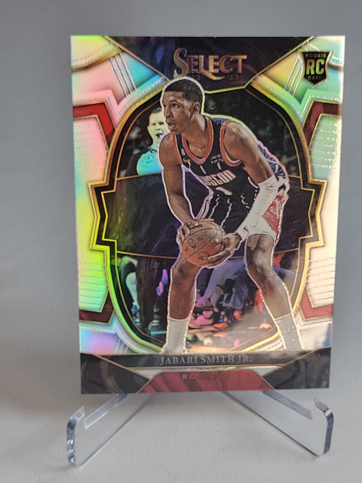 2022-23 Panini Select Jabari Smith Jr. RC Rookie Silver Prizm #69 Rockets