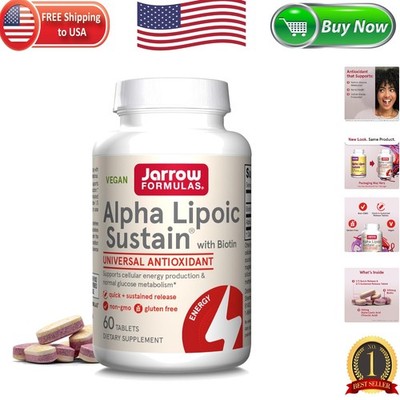 Alpha Lipoic Sustain   60  Tablets for Energy & Glucose Management, 300mg