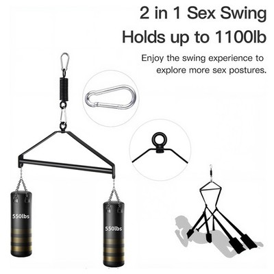 Kit Yoga Swing 360° – Nylon Ultra Résistant, Charge 600 Lbs, Réglable, Pour Couples Ou Solo