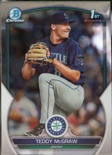 2023 Bowman Draft #BDC-73 Teddy McGraw Chrome Baseball NM