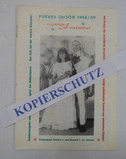 Prospekt Pulsnitz Karneval Fasching PUKAVA Filmfestival Misswahl 1988 - 1989 DDR