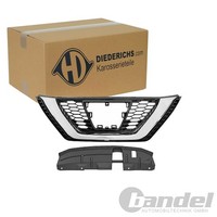 Diederichs KÜHlergrill Chrom/Schwarz Passend FüR Nissan Qashqai Ohne ACC