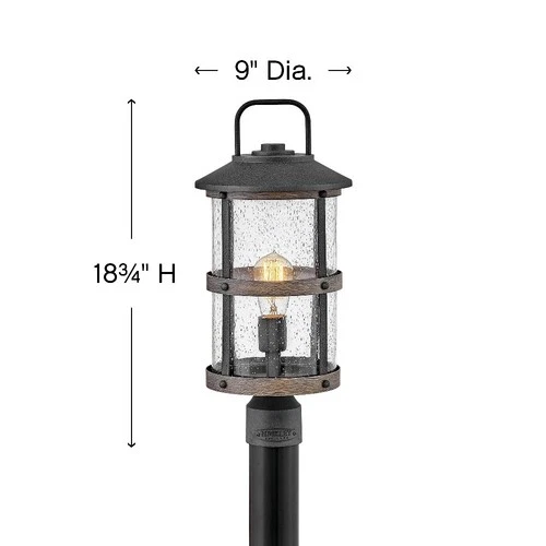 Hinkley Lighting - LED Post Top or Pier Mount Lantern - Outdoor - Lakehouse - 1 - Picture 2 of 4