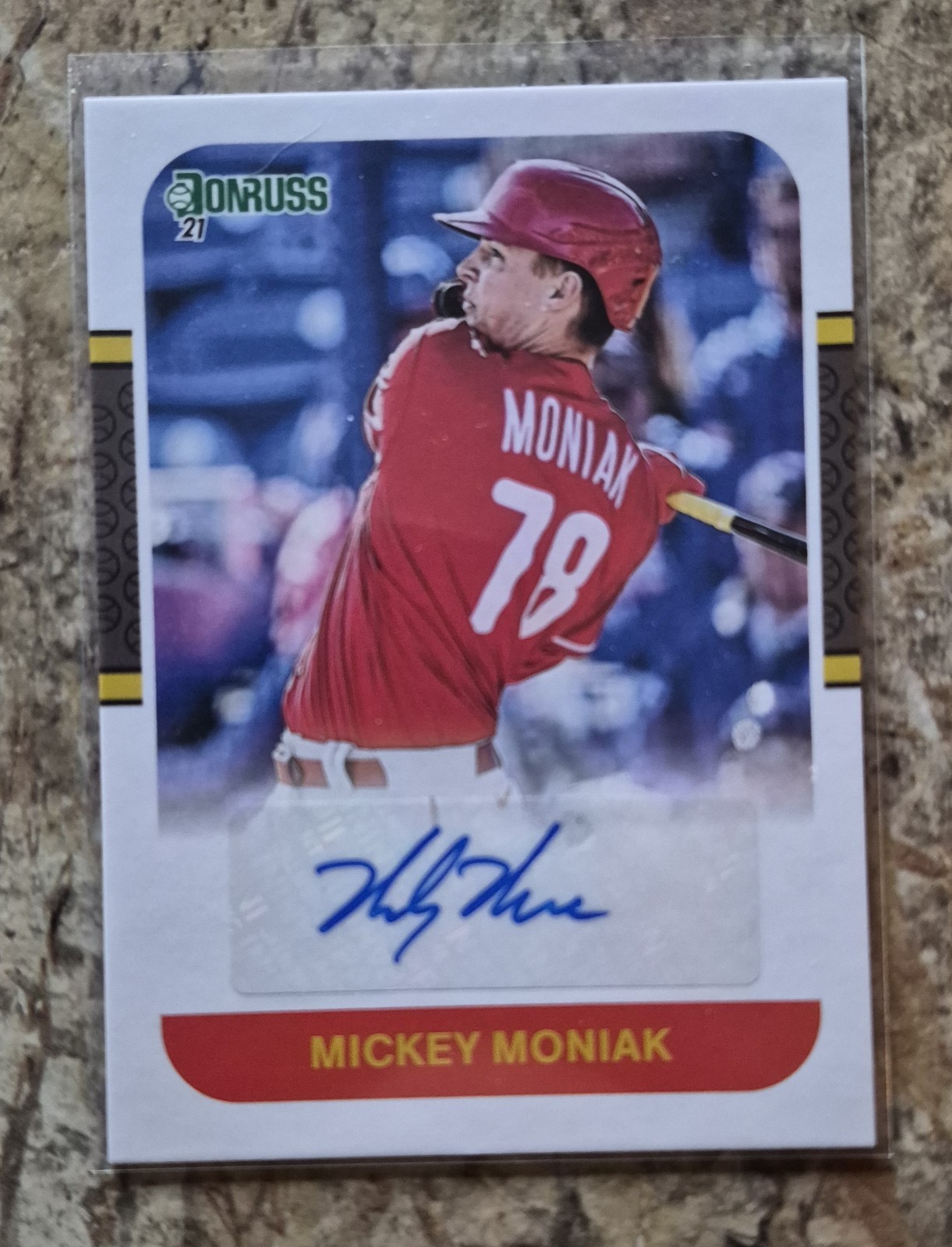Panini 2021 Donruss Retro 1987 Signatures Mickey Moniak Phillies #87S-MM Auto RC