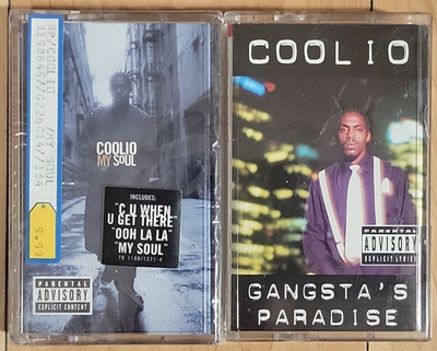 COOLIO Gangsta's Paradise & My Soul CASSETTES Tommy Boy Records Lot -- NEW READ
