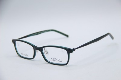 NEW ASPIRE HUMBLE EMERALD LAMINATE AUTHENTIC EYEGLASSES 48-17